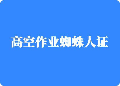 美女骚逼网站高空作业蜘蛛人证